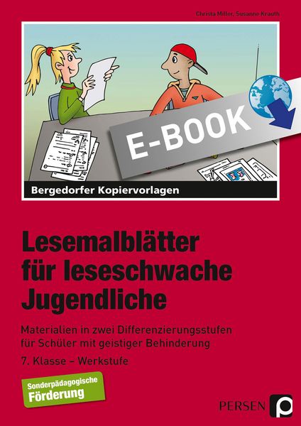 Produktbild: Lesemalbl&auml;tter f&uuml;r leseschwache Jugendliche