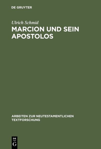 Produktbild: Marcion und sein Apostolos
