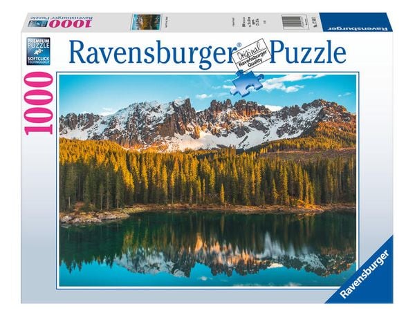 Ravensburger Puzzle 17545 - Karersee - 1000 Teile Landschafts-Puzzle ab 14 Jahren
