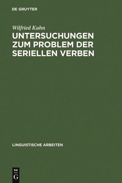 Produktbild: Untersuchungen zum Problem der seriellen Verben