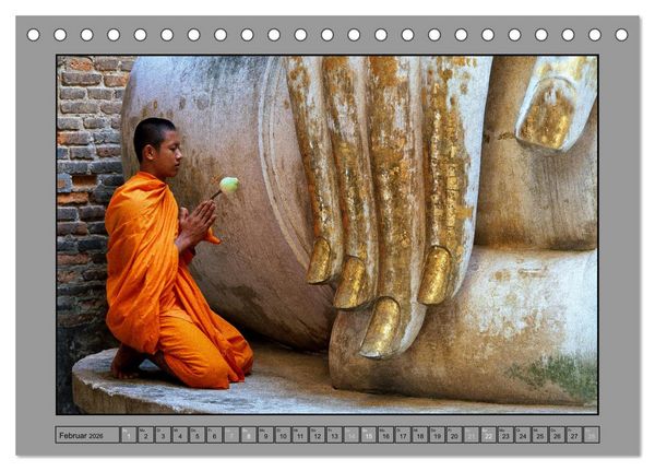 Produktbild: S&Uuml;DOSTASIEN Im Reich des Buddha (Tischkalender 2026 DIN A5 quer), CALVENDO Monatskalender