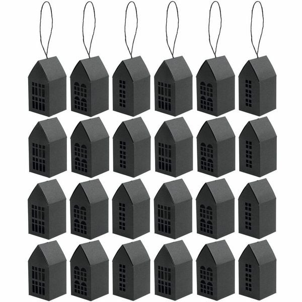Produktbild: Adventskalender Papph&auml;user,24 Stk., 9x4,5x4,5cm, MIX