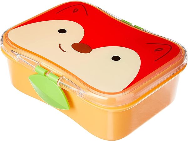 Produktbild: Du wirst dieses bunte, 4-teilige Set lieben, das sich hervorragend eignet, um das Pausenbrot in die Schule oder einen Snack in den Park mitzunehmen. Das Set f&uuml;r &bdquo;gro&szlig;e Kinder&ldquo; f&ouml;rdert das selbstst&auml;ndige Essen und enth&auml;lt einen kleineren Snackbeh&auml;lter