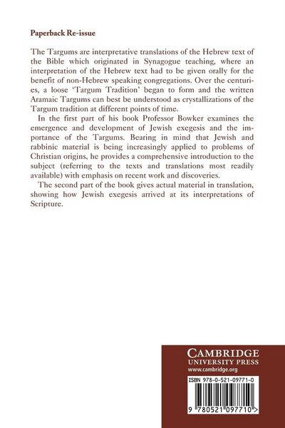 Produktbild: The Targums and Rabbinic Literature