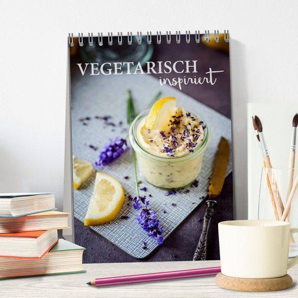 Produktbild: Vegetarisch inspiriert (Tischkalender 2026 DIN A5 hoch), CALVENDO Monatskalender