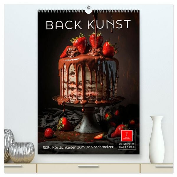 Produktbild: Back Kunst - S&uuml;&szlig;e K&ouml;stlichkeiten zum Dahinschmelzen (hochwertiger Premium Wandkalender 2026 DIN A2 hoch), Kunstdruck in Hochglanz