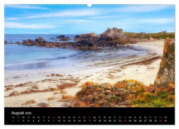 Produktbild: Jersey & Guernsey - britische Kanalinseln (hochwertiger Premium Wandkalender 2026 DIN A2 quer), Kunstdruck in Hochglanz