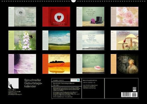Produktbild: Spruchreifer Geburtstagskalender (Wandkalender immerw&auml;hrend DIN A2 quer)