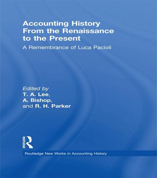 Produktbild: Accounting History from the Renaissance to the Present