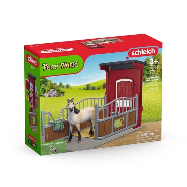 Produktbild: schleich&reg; 42724 Ponybox mit Mustang Stute