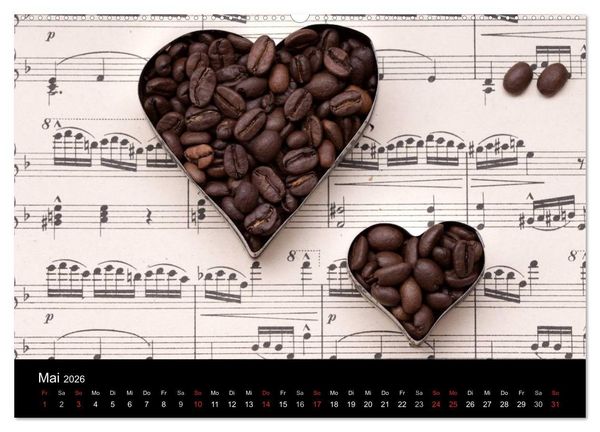 Produktbild: Kaffee & Schokolade (Wandkalender 2026 DIN A2 quer), CALVENDO Monatskalender
