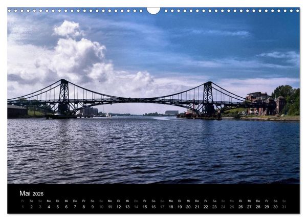 Produktbild: Kaiser-Wilhelm-Br&uuml;cke Wilhelmshaven (Wandkalender 2026 DIN A3 quer), CALVENDO Monatskalender