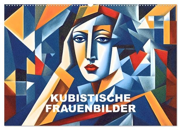 Kubistische Frauen Bilder (Wandkalender 2025 DIN A2 quer), CALVENDO Monatskalender