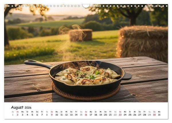 Produktbild: Schw&auml;bischer Maultaschen-Kalender (Wandkalender 2026 DIN A3 quer), CALVENDO Monatskalender