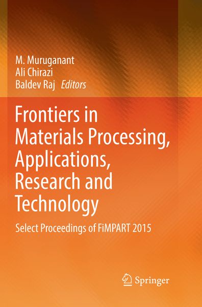 Produktbild: Frontiers in Materials Processing, Applications, Research and Technology