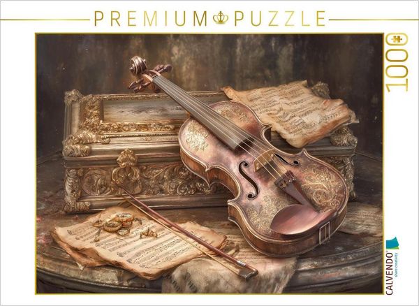 CALVENDO Puzzle „Eine Violine“ 1000 Teile – 64x48 Cm, Premium-Qualität Aus Europa