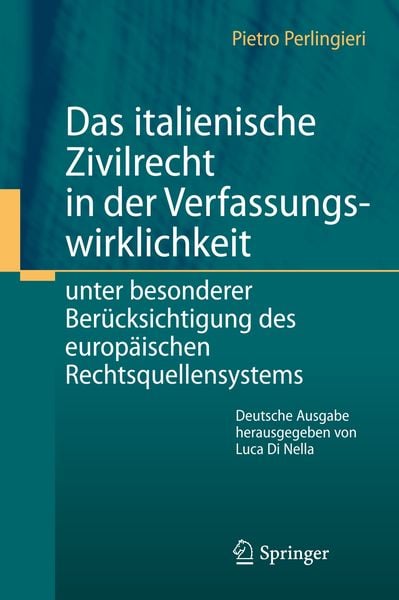 Produktbild: Das italienische Zivilrecht in der Verfassungswirklichkeit