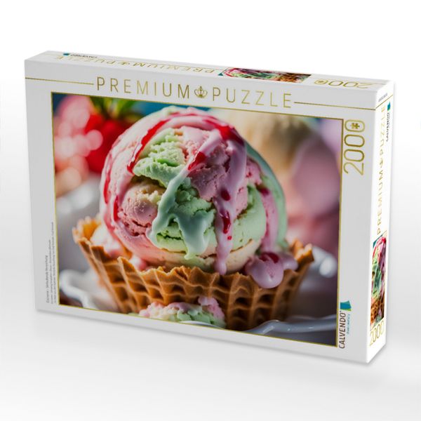 Produktbild: CALVENDO Puzzle Eiscreme - Verlockende Versuchung | 2000 Teile Lege-Gr&ouml;&szlig;e 90x67cm Foto-Puzzle f&uuml;r gl&uuml;ckliche Stunden