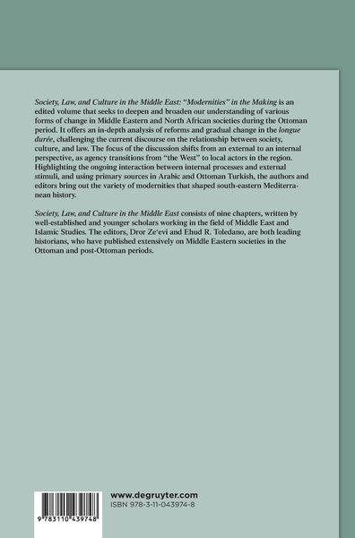 Produktbild: Society, Law, and Culture in the Middle East