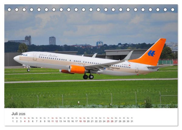 Produktbild: Ein Jahr am Flughafen Stuttgart (Tischkalender 2026 DIN A5 quer), CALVENDO Monatskalender