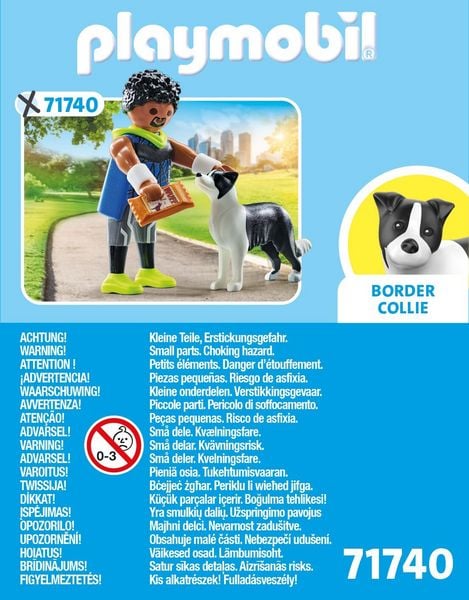 Produktbild: PLAYMOBIL 71740 Jogger mit Border Collie