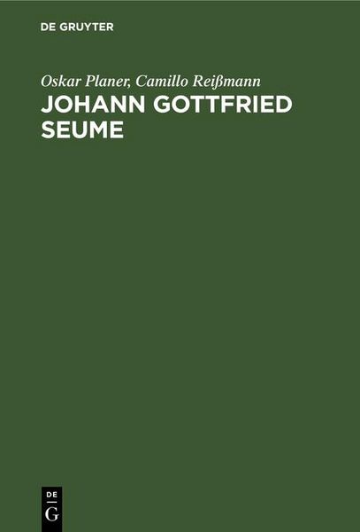 Produktbild: Johann Gottfried Seume