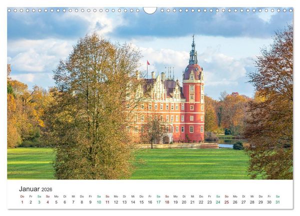 Produktbild: Schl&ouml;sser - Bauwerke der Vergangenheit (Wandkalender 2026 DIN A3 quer), CALVENDO Monatskalender
