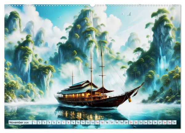 Produktbild: Archipelago's Exotic paradise trip (High Quality Premium Wall Calendar 2026 DIN A2 landscape),CALVENDO 12 Month Wall Calendar