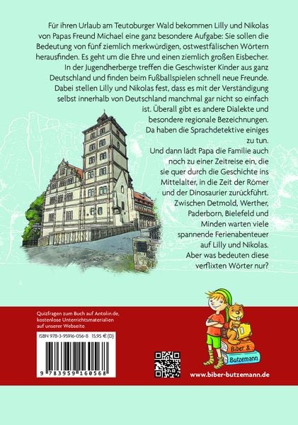 Produktbild: Abenteuer am Teutoburger Wald - Lilly und Nikolas auf der Suche nach den verflixten Wörtern