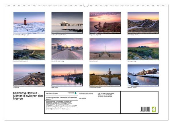 Produktbild: Schleswig-Holstein - Momente zwischen den Meeren (Wandkalender 2027 DIN A2 quer), CALVENDO Monatskalender