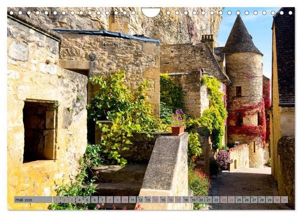 Produktbild: La beaut&eacute; de la Dordogne &ndash; Ancienne et mystique (Calendrier mural 2026 DIN A4 vertical), CALVENDO calendrier mensuel
