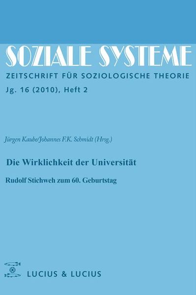 Produktbild: Die Wirklichkeit der Universit&auml;t
