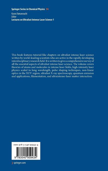 Produktbild: Lectures on Ultrafast Intense Laser Science 1