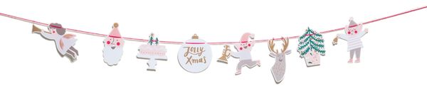 Produktbild: Girlande, Jolly Christmas, Pastell