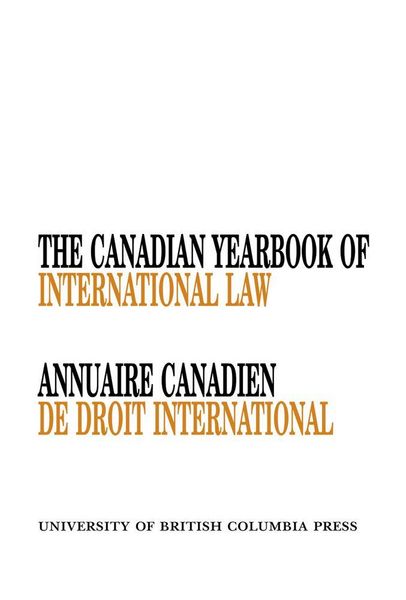 Produktbild: The Canadian Yearbook of International Law, Vol. 45, 2007