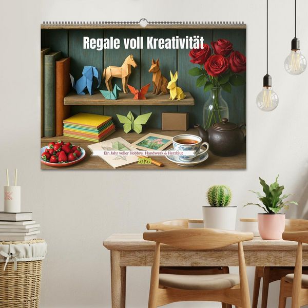 Produktbild: Regale voll Kreativit&auml;t (Wandkalender 2026 DIN A2 quer), CALVENDO Monatskalender