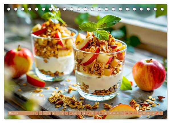 Produktbild: Alles Apfel oder was?! - K&ouml;stliche Apfelgerichte f&uuml;r jede Gelegenheit! (Tischkalender 2026 DIN A5 quer), CALVENDO Monatskalender