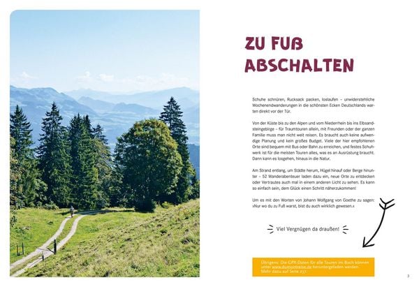 Produktbild: 52 kleine & gro&szlig;e Eskapaden in Deutschland - Auf gehts zum Wandern