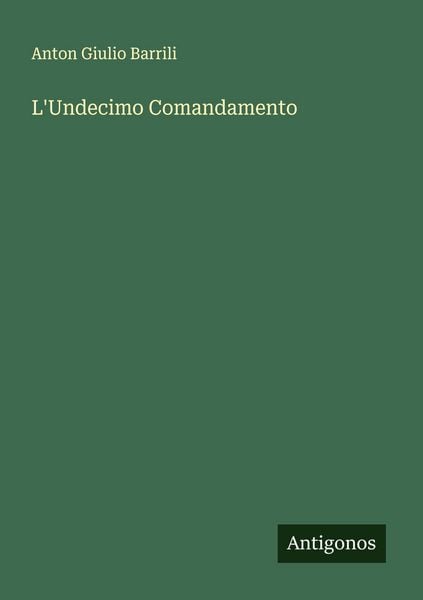 Produktbild: L'Undecimo Comandamento