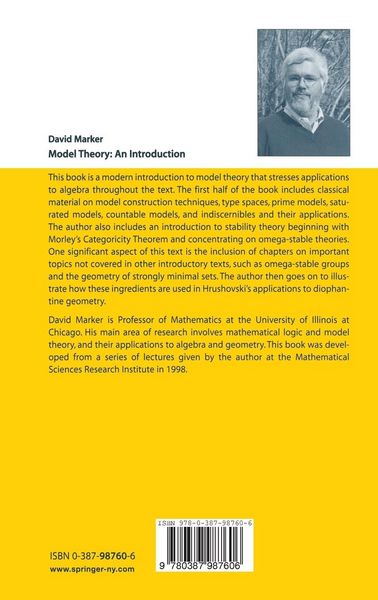 Produktbild: Model Theory : An Introduction