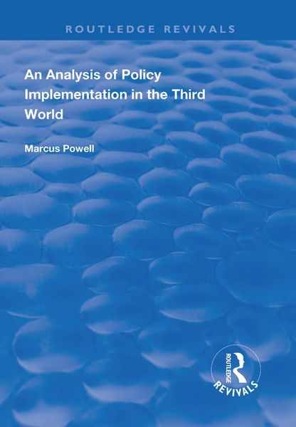 Produktbild: An Analysis of Policy Implementation in the Third World