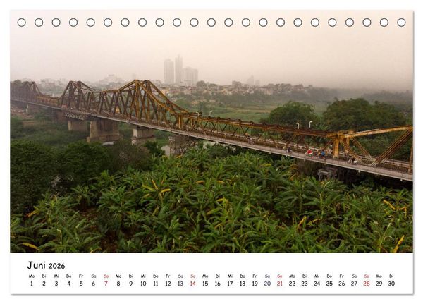 Produktbild: Vietnam aus der Luft (Tischkalender 2026 DIN A5 quer), CALVENDO Monatskalender