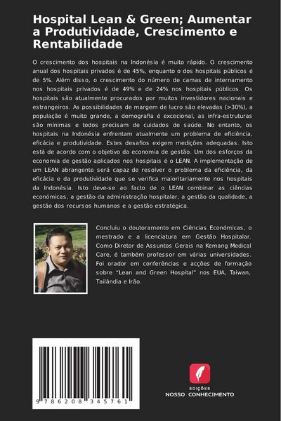 Produktbild: Hospital Lean & Green; Aumentar a Produtividade, Crescimento e Rentabilidade