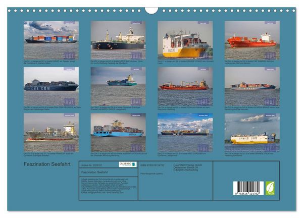 Produktbild: Faszination Seefahrt (Wandkalender 2026 DIN A3 quer), CALVENDO Monatskalender