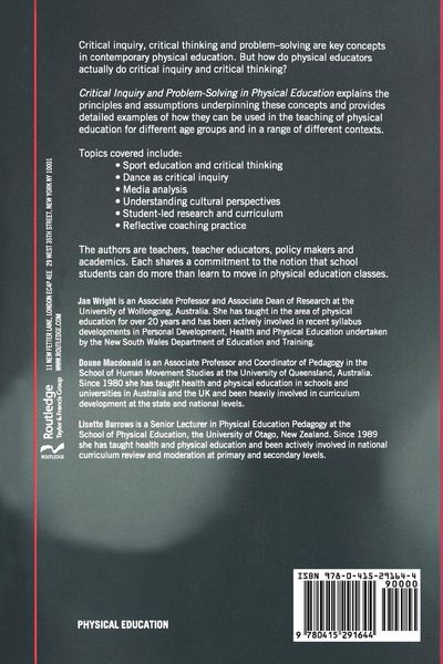 Produktbild: Critical Inquiry and Problem Solving in Physical Education