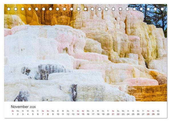 Produktbild: Yellowstone - Wie von einem anderen Stern. (Tischkalender 2026 DIN A5 quer), CALVENDO Monatskalender