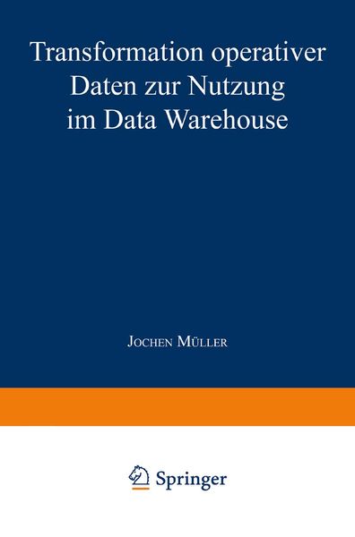 Produktbild: Transformation operativer Daten zur Nutzung im Data Warehouse