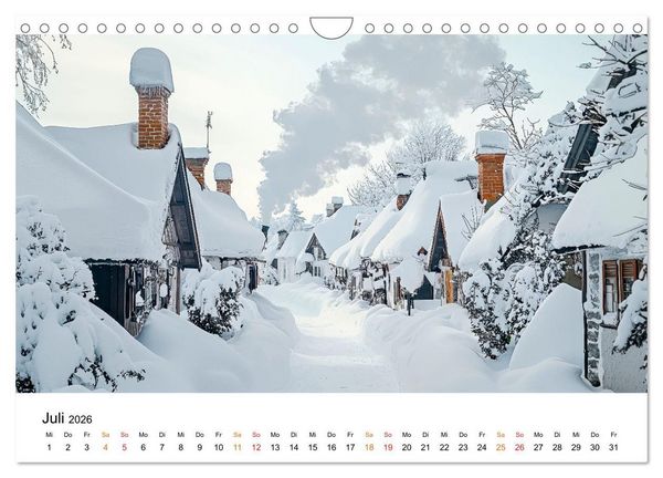 Produktbild: Winterzauber - Nordwind und Schneegest&ouml;ber (Wandkalender 2026 DIN A4 quer), CALVENDO Monatskalender