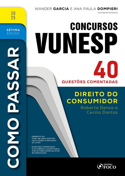 Produktbild: Como Passar em Concursos Vunesp - 7&ordf; Ed -2025