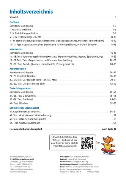 Produktbild: &Uuml;bungsheft mit Tests in Deutsch - Aufsatz Gymnasium 5. Klasse